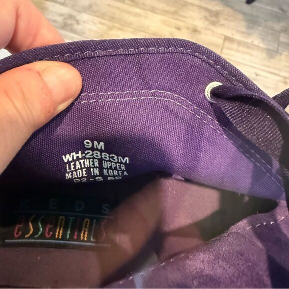 Vintage 80s 90s Keds Purple Suede Chukka Boots 9M Ribbon Lace - Picture 7 of 10